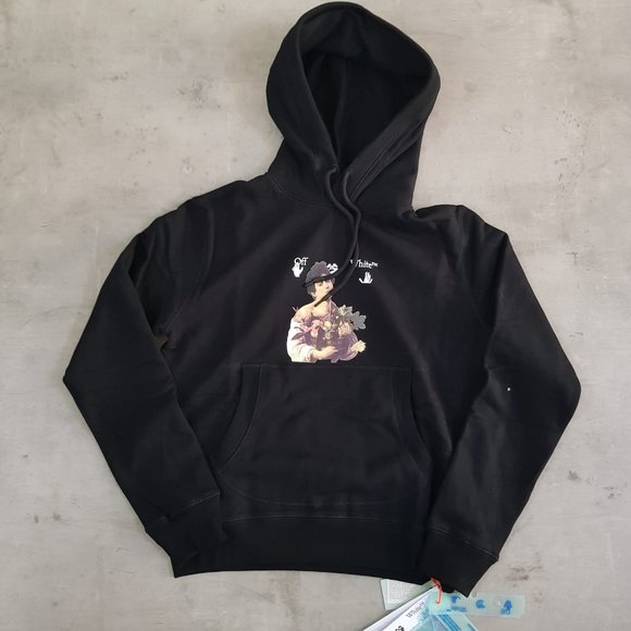 Off-White Black Hoodie Caravaggio Boy Painting